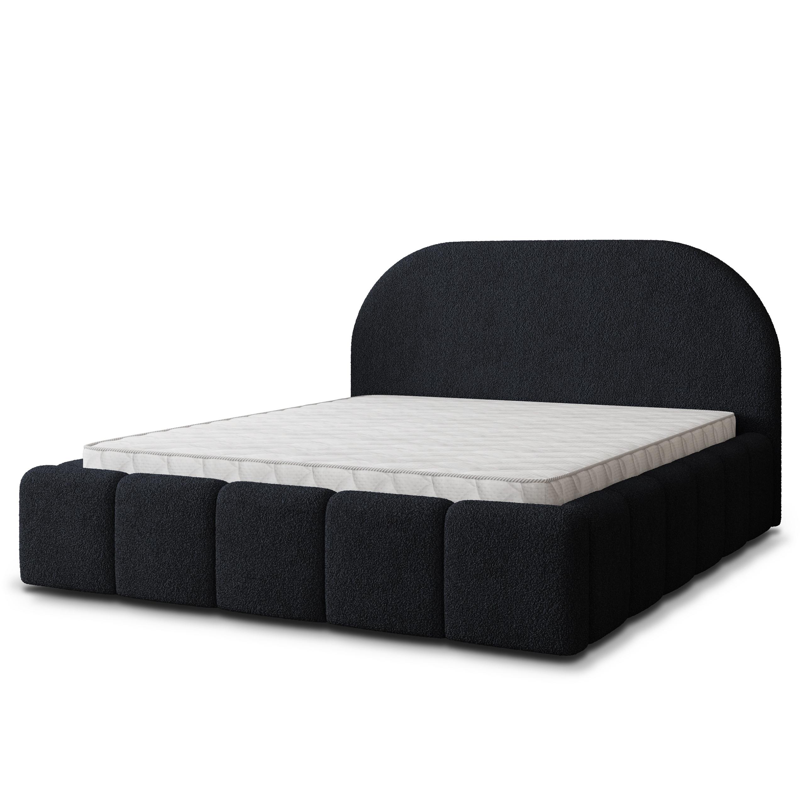 wohnli-moebel-suche-800001533044 Wohnli Möbelsuche - POLSTERBETT FLUSSO 140x200 cm mit Bettkästen - Schwarz