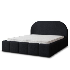 wohnli-moebel-suche-800001533137 Wohnli Möbelsuche - POLSTERBETT FLUSSO 200x200 cm mit Bettkästen - Schwarz
