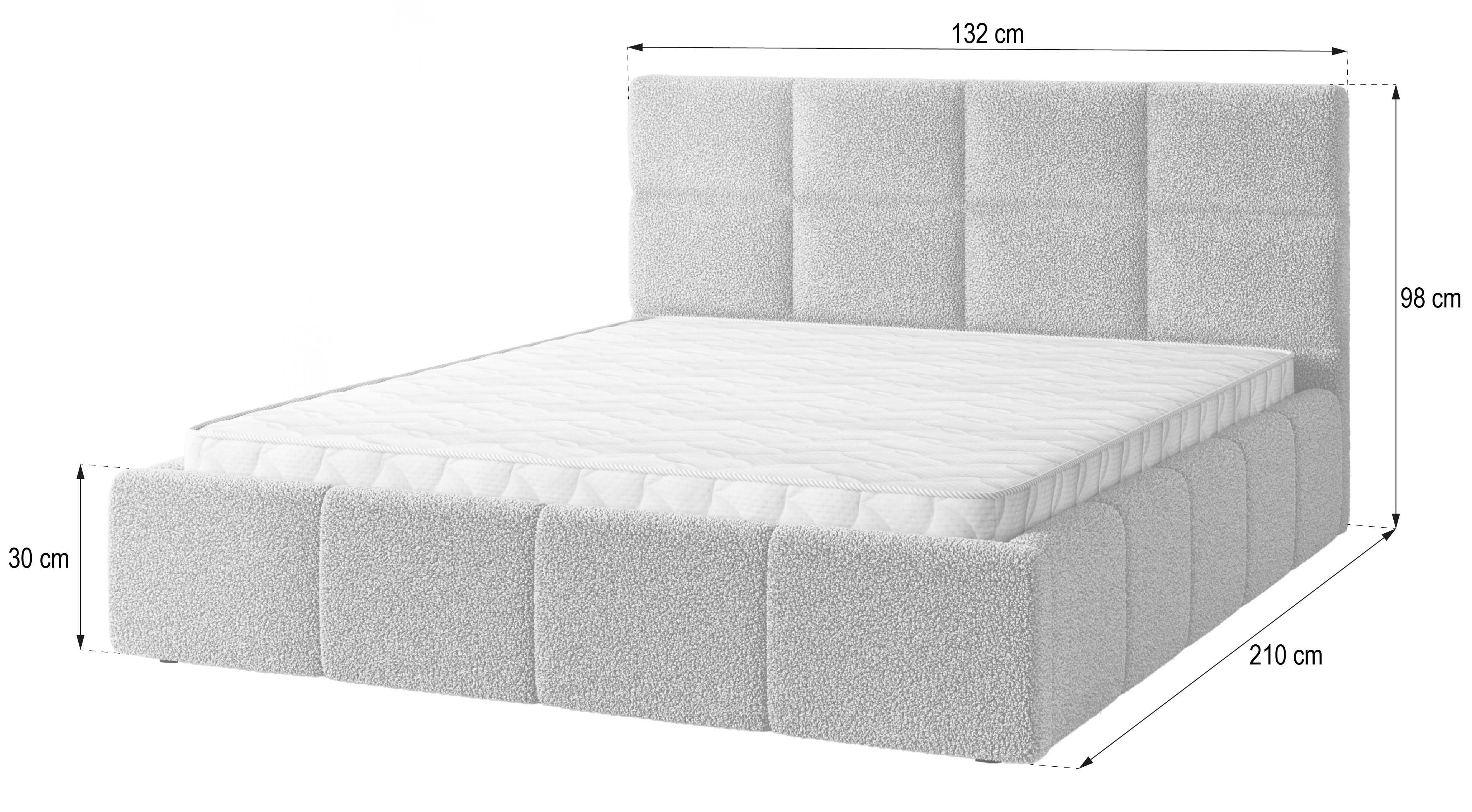 wohnli-moebel-suche-800001533168-1 POLSTERBETT COMO Q 120x200 cm mit Bettkästen - Schwarz Textil MASSENO Möbel > Betten > Polsterbetten Schwarz