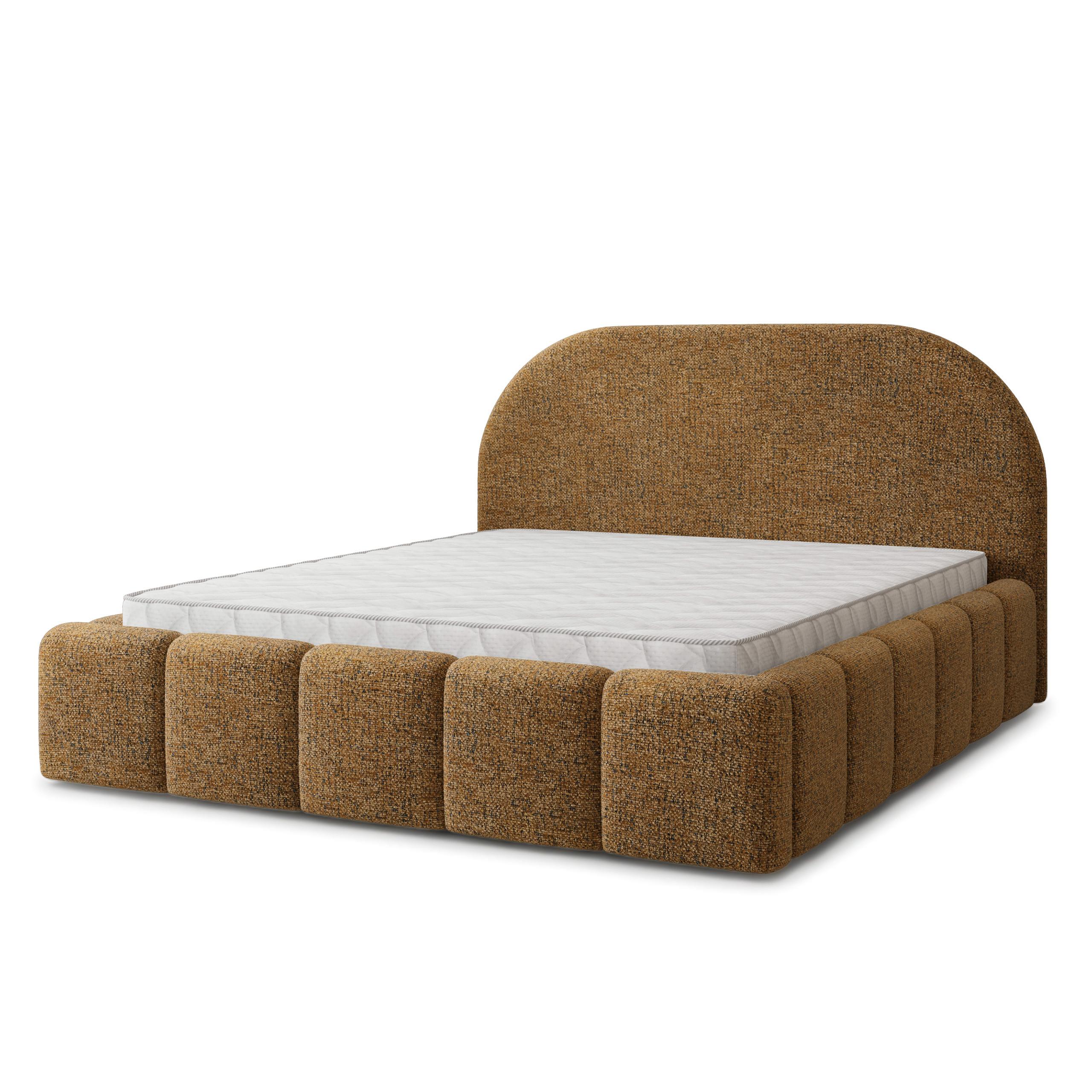 Wohnli Möbelsuche - POLSTERBETT FLUSSO 140x200 cm mit Bettkästen - Braun