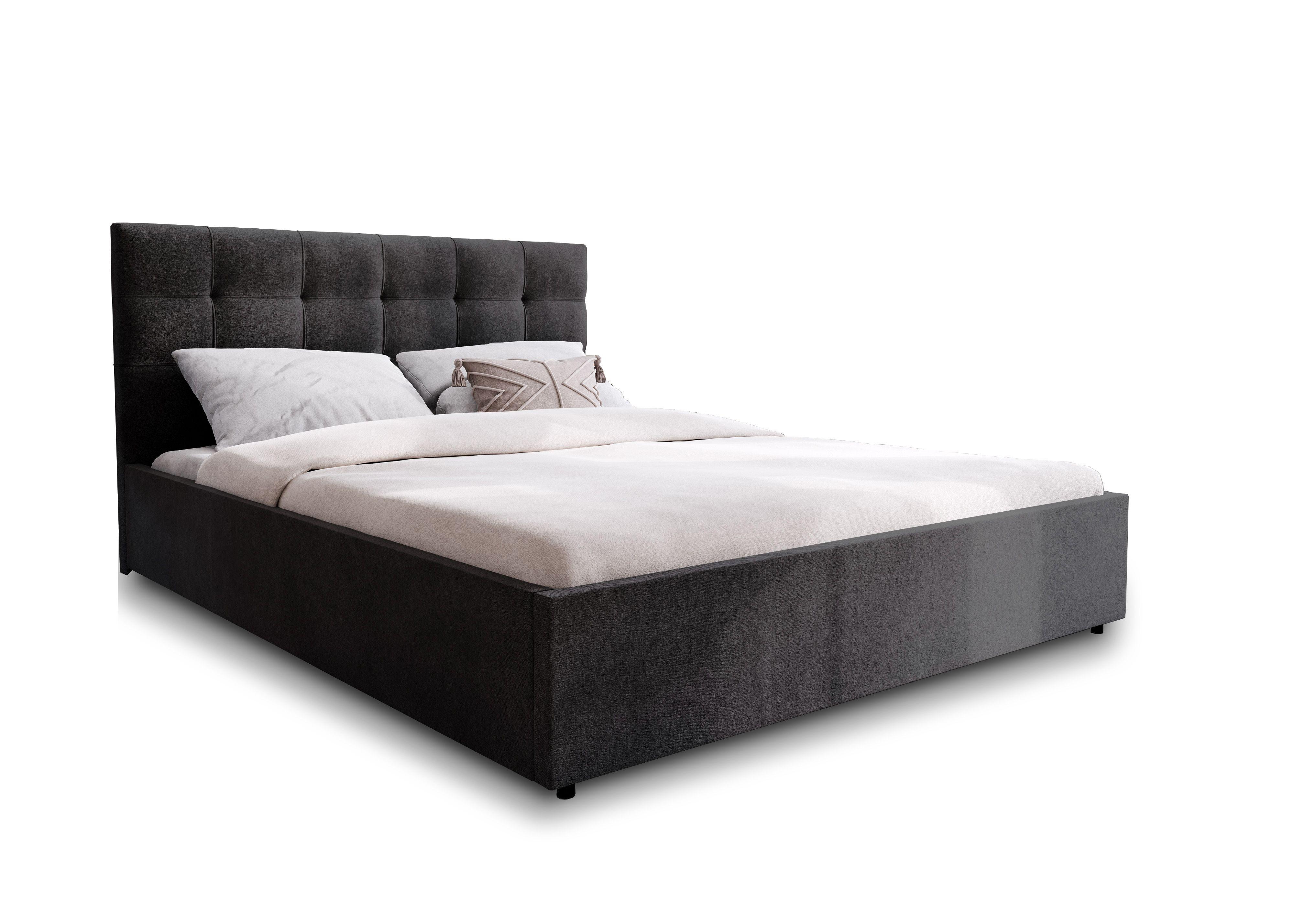 wohnli-moebel-suche-800001533194 Wohnli Möbelsuche - POLSTERBETT APE 120x200 cm mit Bettkästen - Schwarz