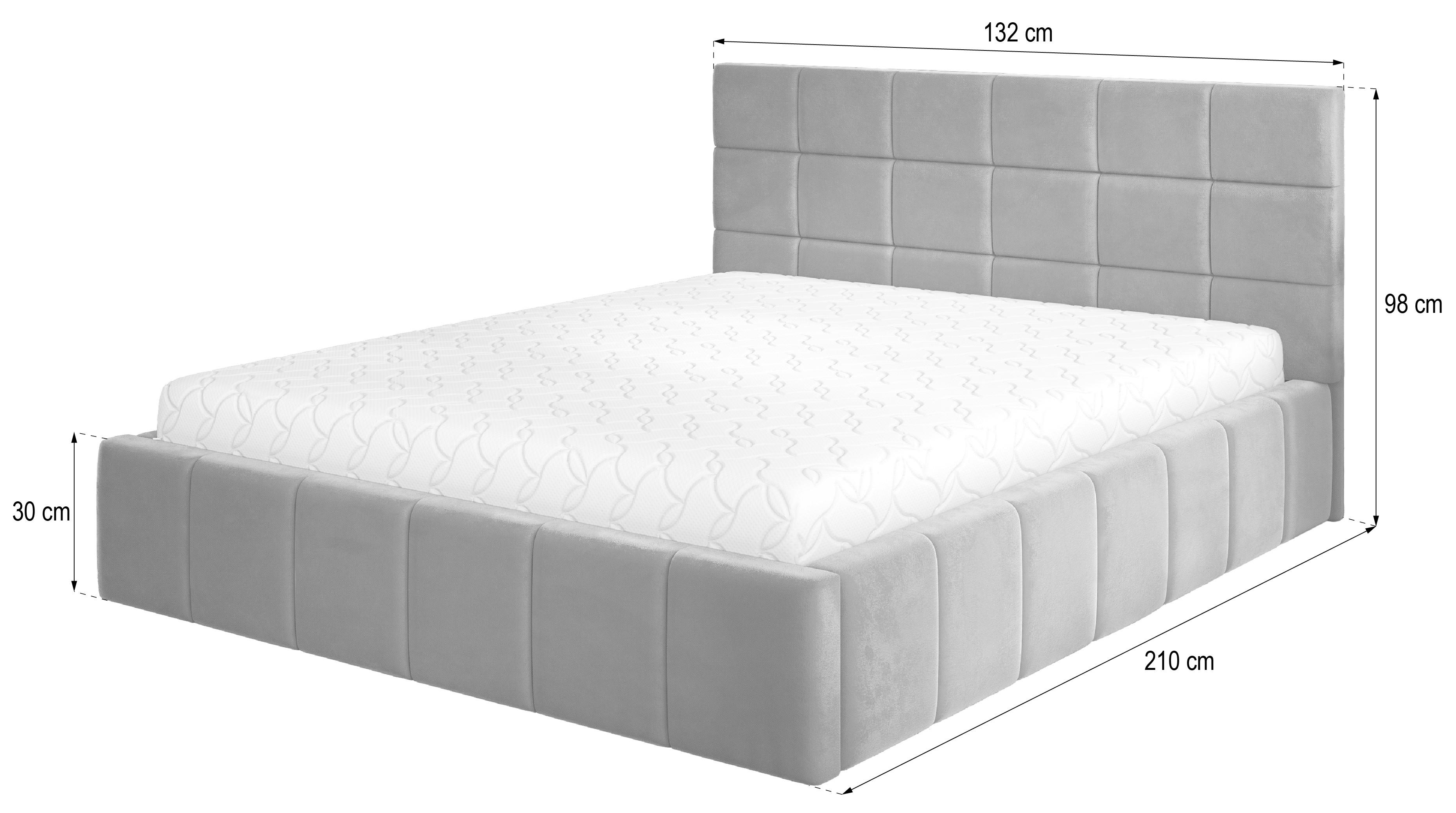 wohnli-moebel-suche-800001533196-1 POLSTERBETT VERTO K 120x200 cm mit Bettkästen - Beige Textil MASSENO Möbel > Betten > Polsterbetten Beige