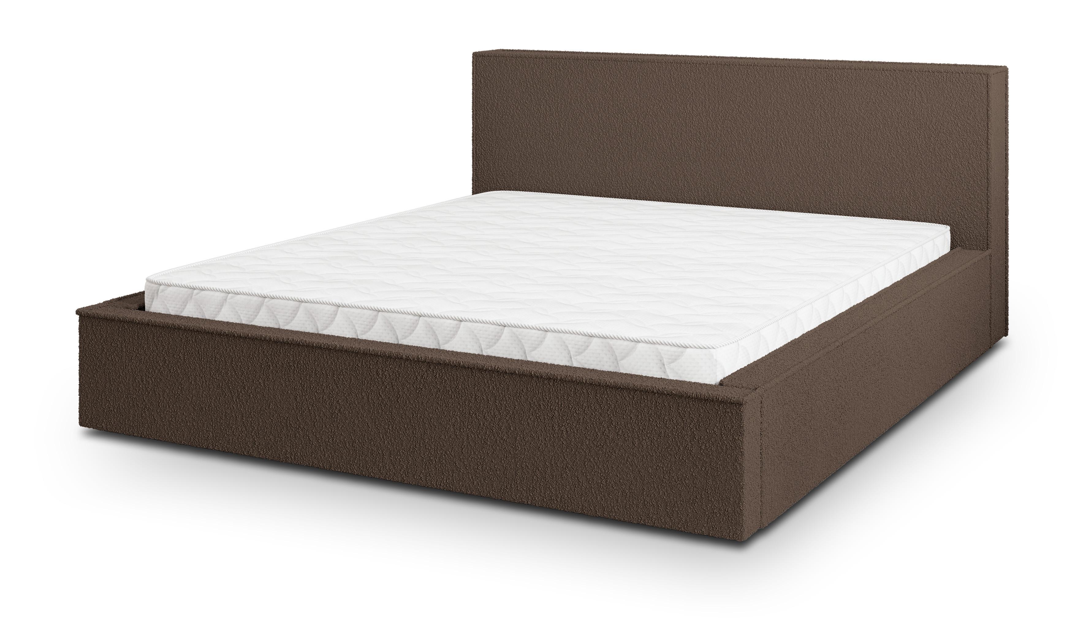 wohnli-moebel-suche-800001533265 Wohnli Möbelsuche - POLSTERBETT CELORA Q 200x200 cm mit Bettkästen - Braun