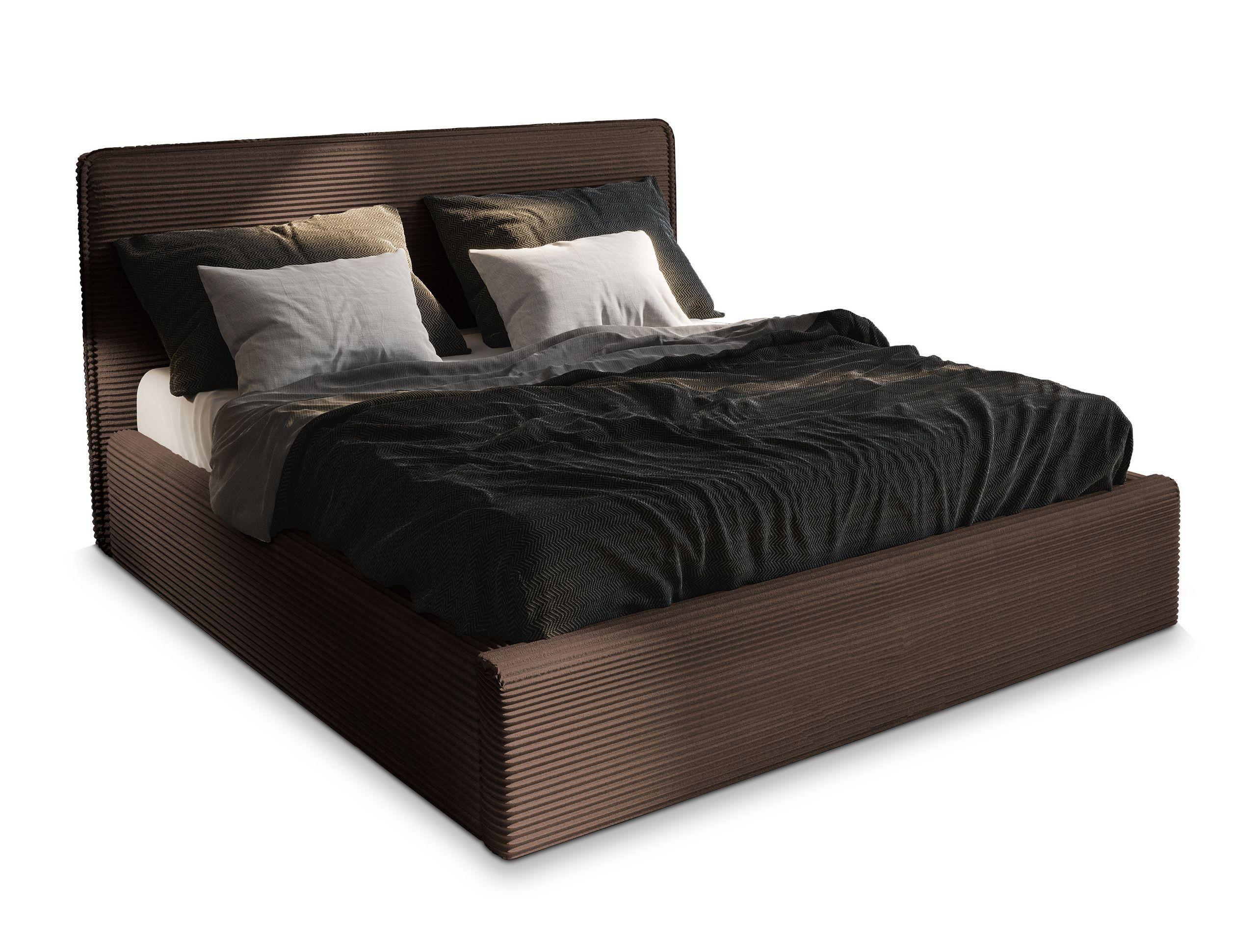 wohnli-moebel-suche-800001533282 Wohnli Möbelsuche - POLSTERBETT PARMA 200x200 cm mit Bettkästen - Braun