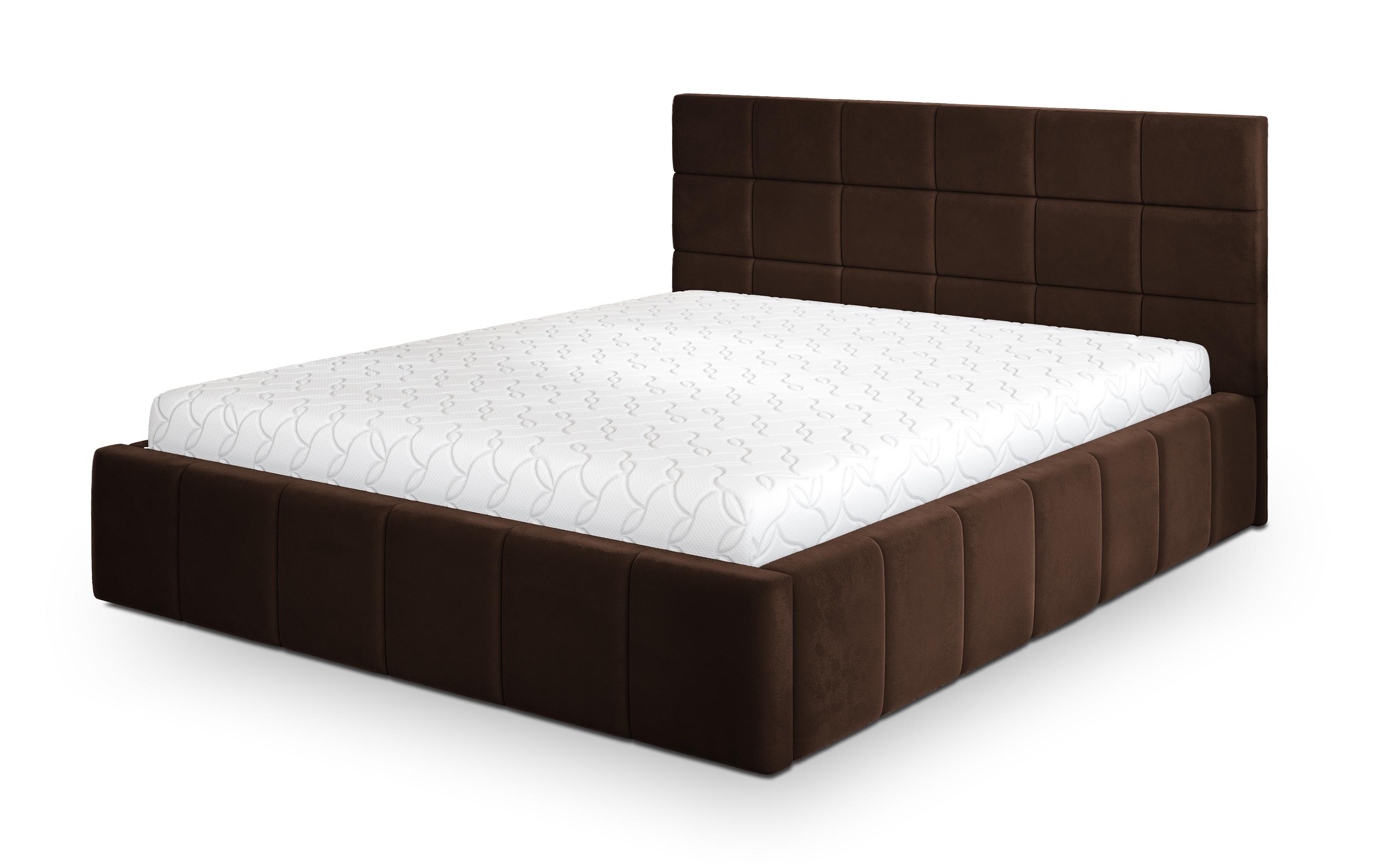 wohnli-moebel-suche-800001533317 Wohnli Möbelsuche - POLSTERBETT VERTO K 200x200 cm mit Bettkästen - Braun