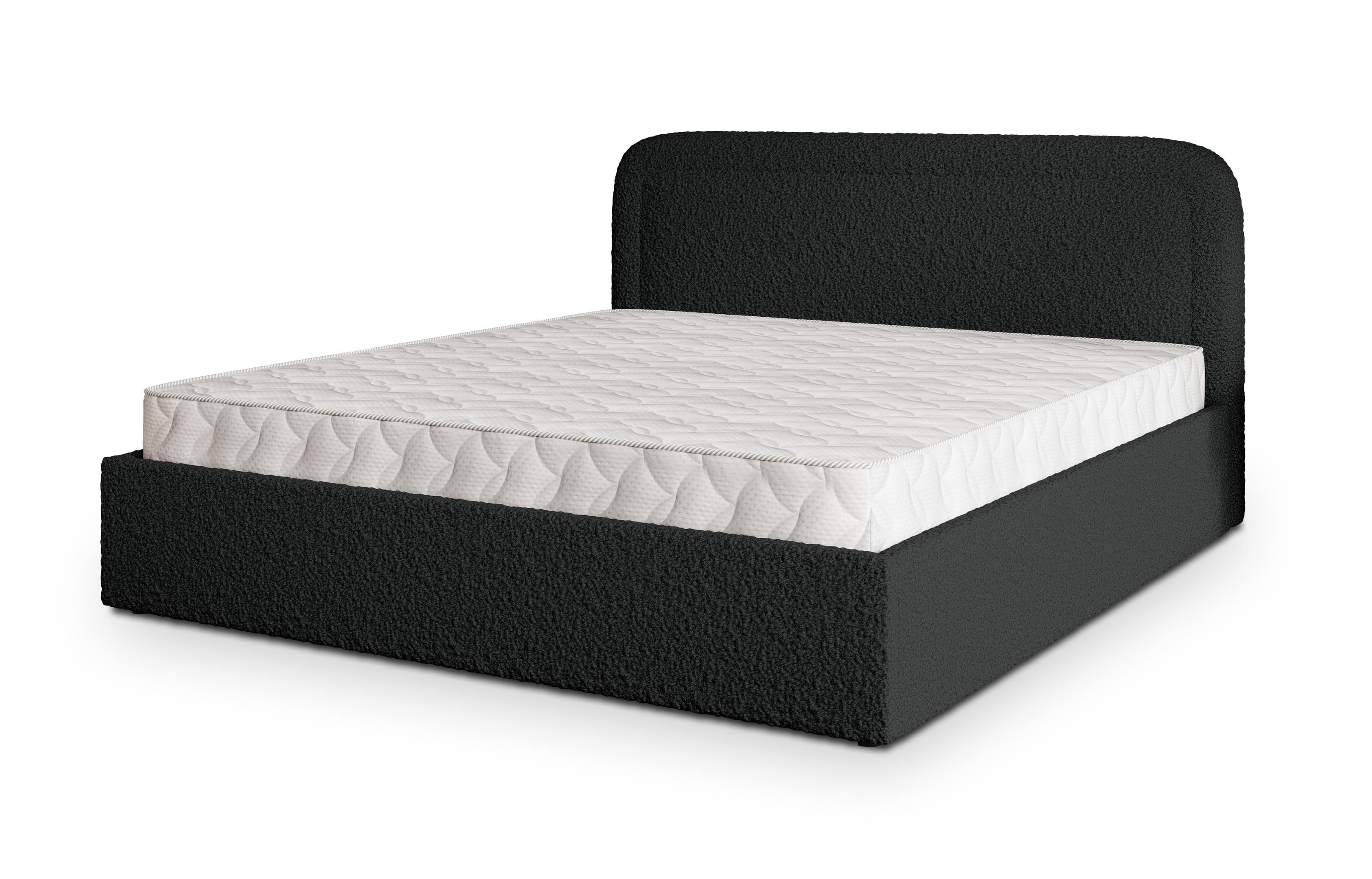Wohnli Möbelsuche - POLSTERBETT BENIRA Q 120x200 cm mit Bettkästen - Schwarz