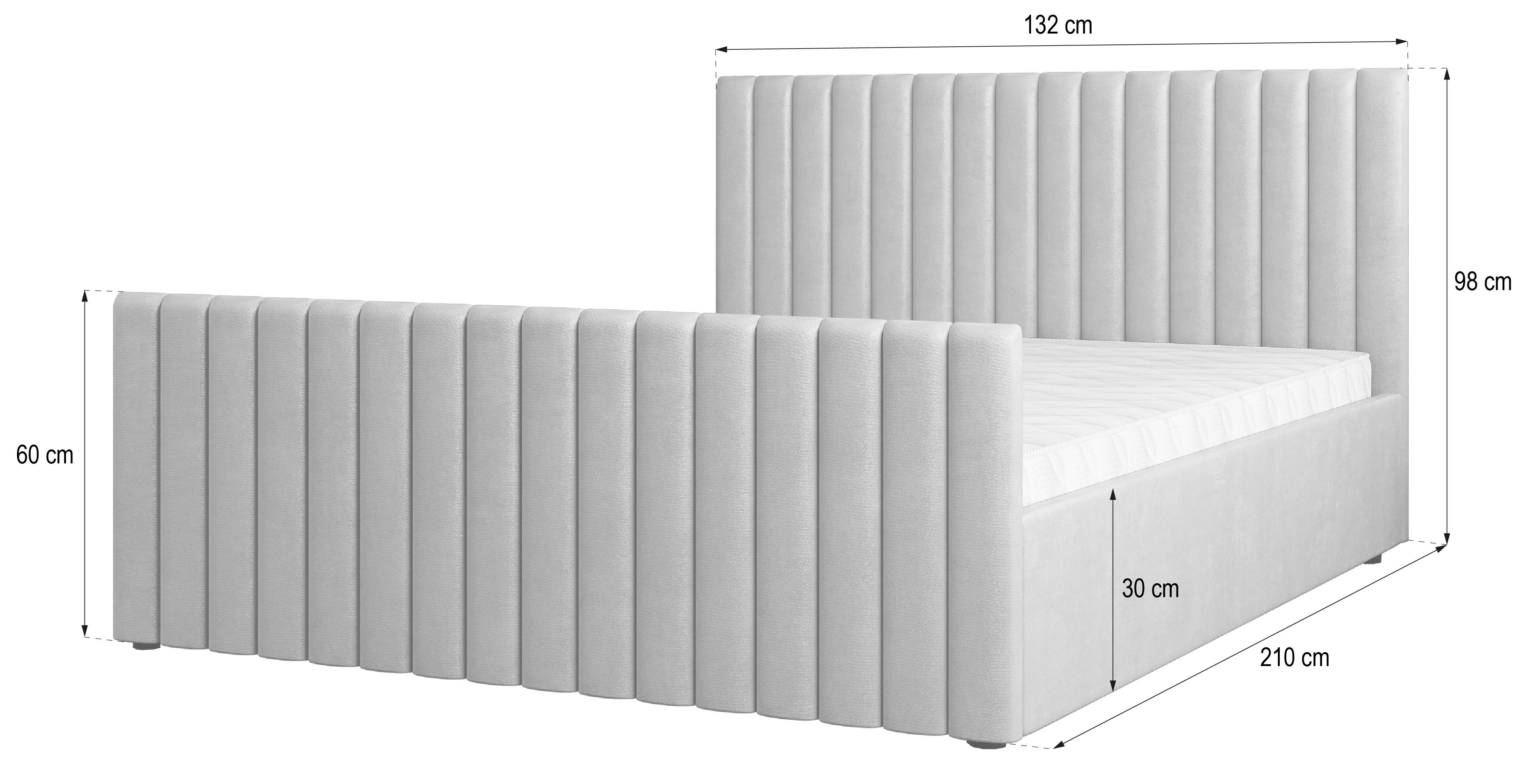 wohnli-moebel-suche-800001533351-1 POLSTERBETT CANOVA K 120x200 cm mit Bettkästen - Schwarz Textil MASSENO Möbel > Betten > Polsterbetten Schwarz