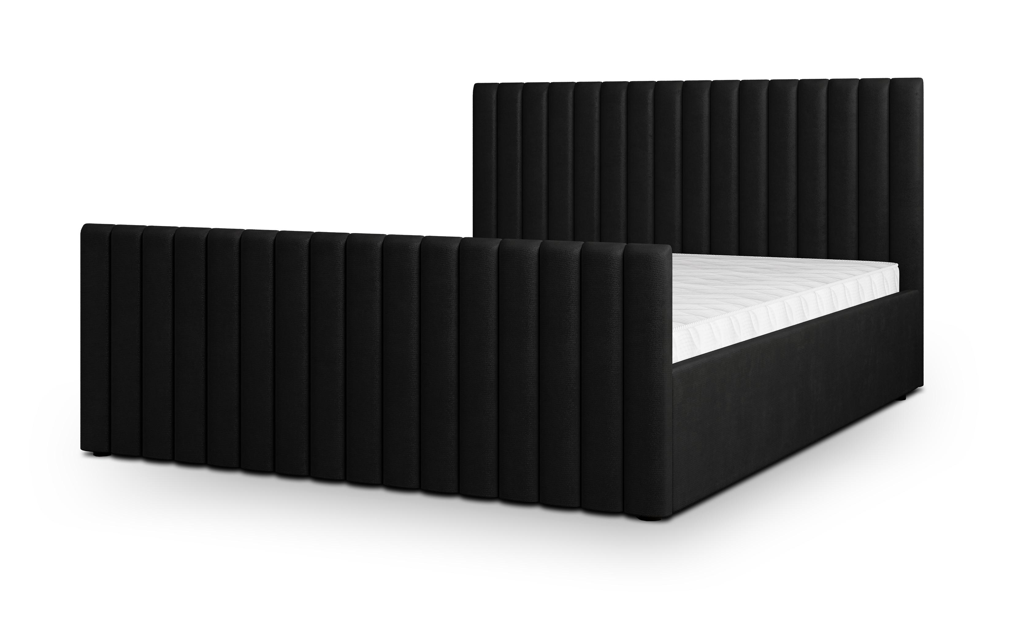 Wohnli Möbelsuche - POLSTERBETT CANOVA K 120x200 cm mit Bettkästen - Schwarz