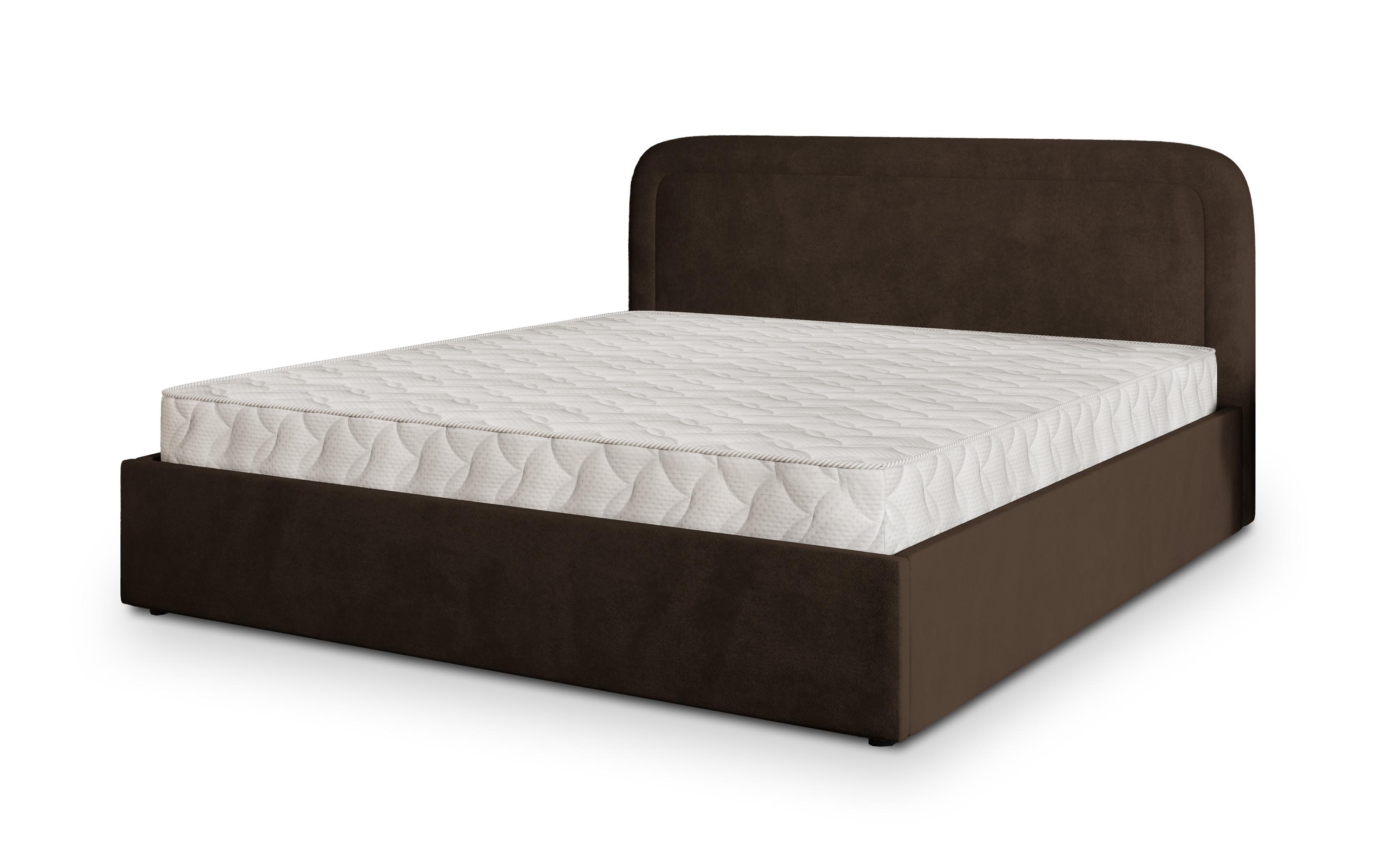 wohnli-moebel-suche-800001533352 Wohnli Möbelsuche - POLSTERBETT BENIRA K 200x200 cm mit Bettkästen - Braun