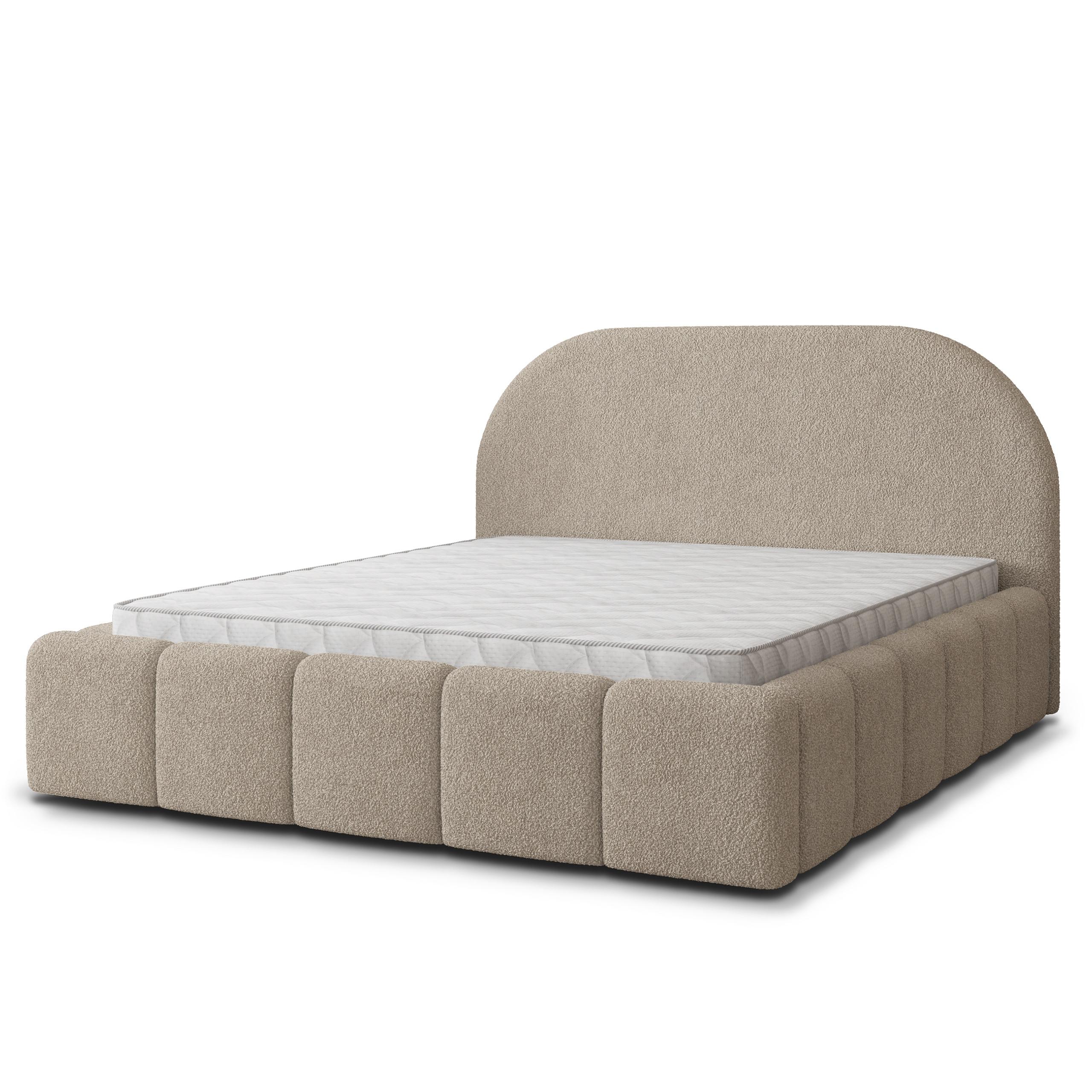 wohnli-moebel-suche-800001533361 Wohnli Möbelsuche - POLSTERBETT FLUSSO 200x200 cm mit Bettkästen - Beige