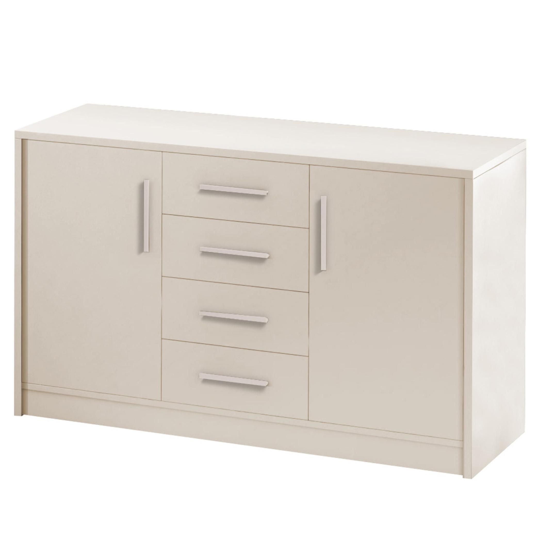 wohnli-moebel-suche-800001533901 Wohnli Möbelsuche - KOMMODE KALISTA 140/83/45cm mit 4 Schubladen 2 Türen Beige