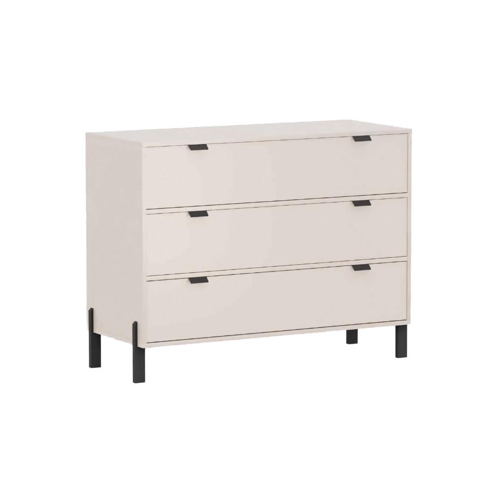 wohnli-moebel-suche-800001533932 Wohnli Möbelsuche - KOMMODE MINO 109/85/45cm mit 3 Schubladen Türen Beige