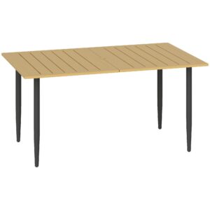 Wohnli Möbelsuche - GARTENTISCH rechteckig 150/90/73 cm Braun