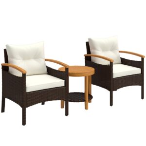 wohnli-moebel-suche-800001538675 Wohnli Möbelsuche - SITZGRUPPE 3-teilig aus PE-Rattan Stahl Cremeweiß