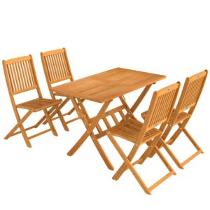 wohnli-moebel-suche-800001538692 Wohnli Möbelsuche - OUTDOOR ESSGRUPPE 5ER-SET aus Akazienholz Braun
