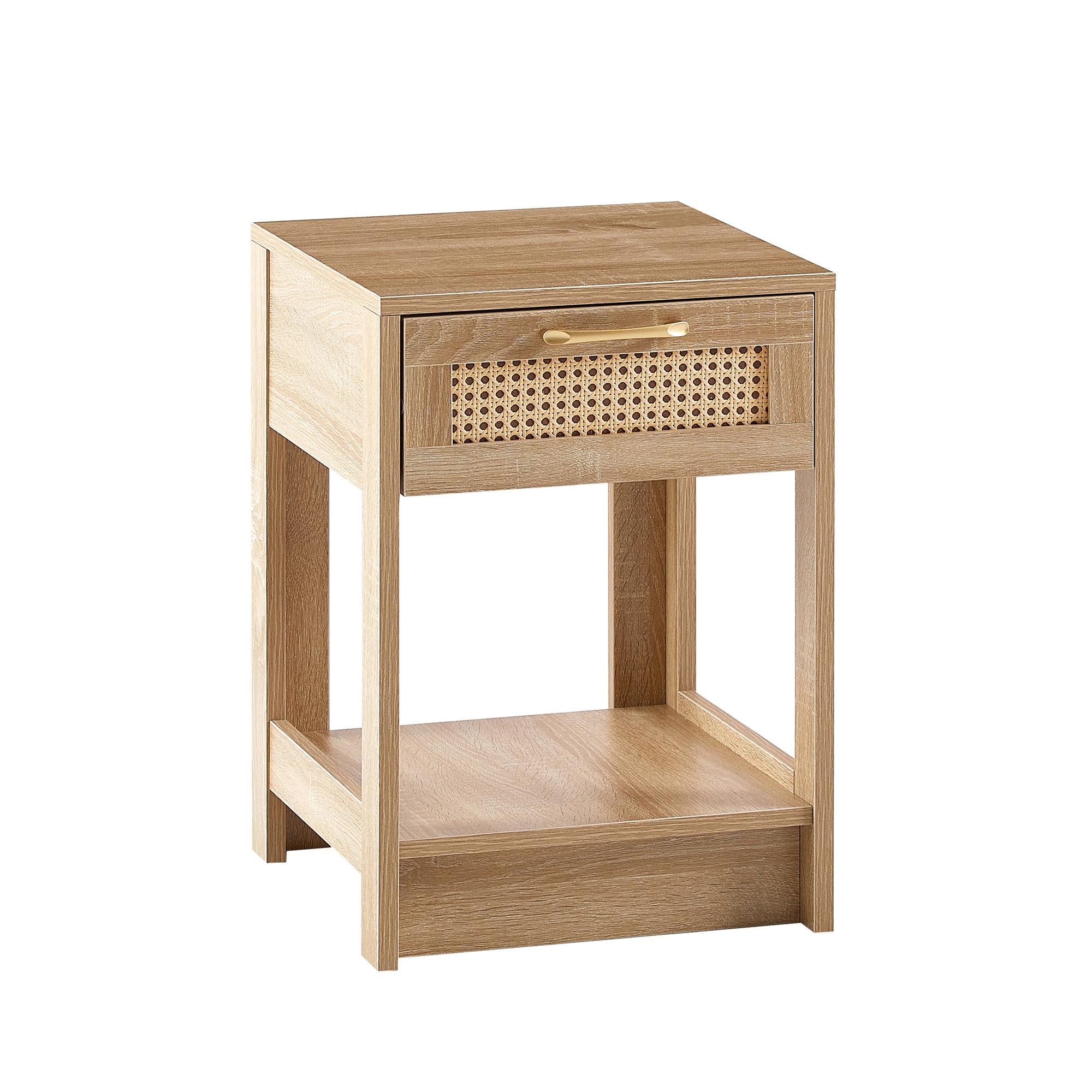 wohnli-moebel-suche-800001538741 Wohnli Möbelsuche - NACHTTISCH mdf rattan naturholzoptik mit schublade