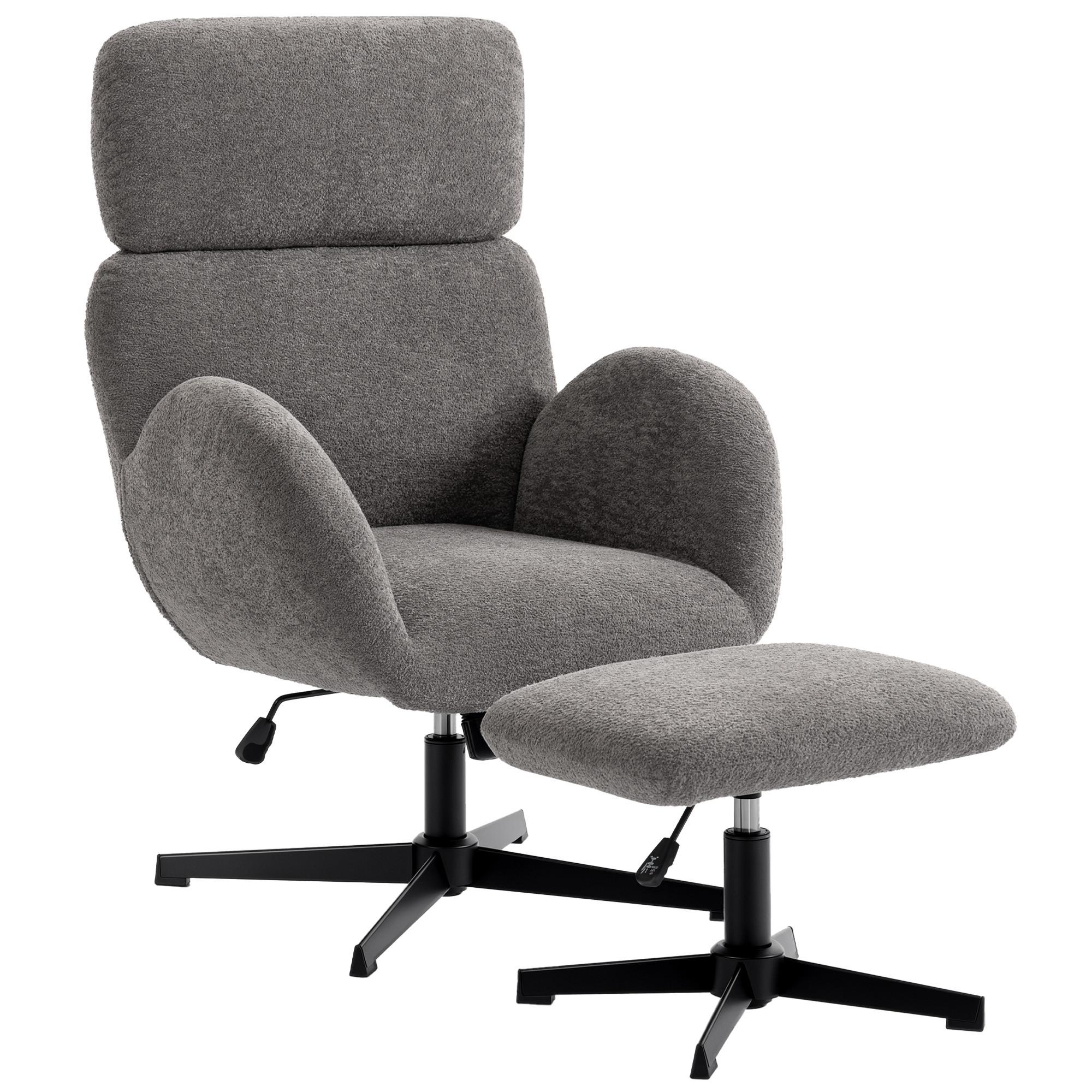 wohnli-moebel-suche-800001538765 Wohnli Möbelsuche - RELAXSESSEL mit Hocker Polyester Grau
