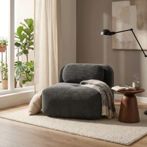 SOFAMODUL in cordstoff schwarz ohne armlehnen & modular Textil Urban Meuble Möbel > Sofas & Couches > Sofas Schwarz
