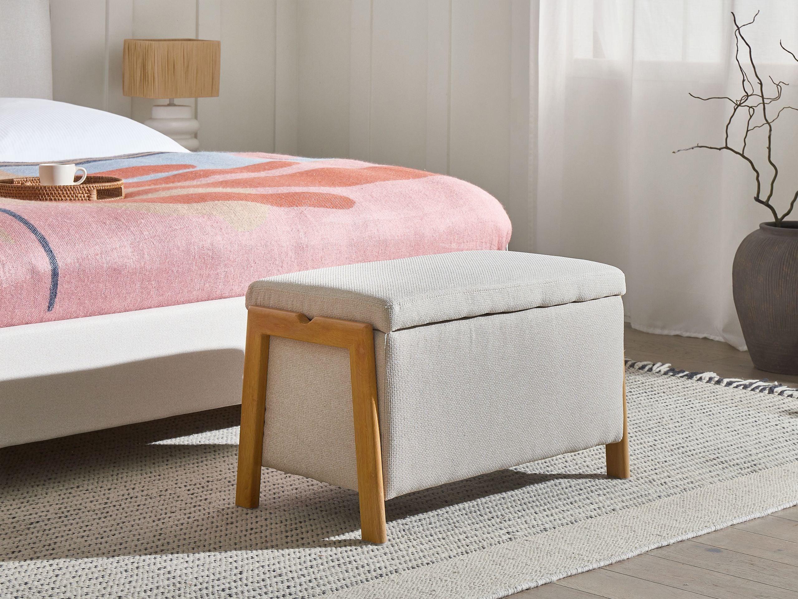 SITZBANK Beige Edland Textil Beliani Möbel > Bänke > Sitzbänke Beige