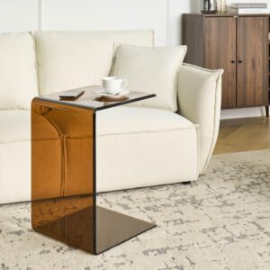 wohnli-moebel-suche-800001541516-1 BEISTELLTISCH Braun Lourdes Glas Beliani Möbel > Tische > Beistelltische Braun