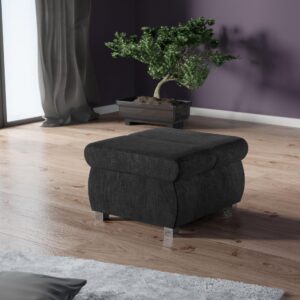 wohnli-moebel-suche-800001546785-1 POLSTERHOCKER Bangkok Klein Textil MIRJAN24 Möbel > Sessel > Hocker Anthrazit