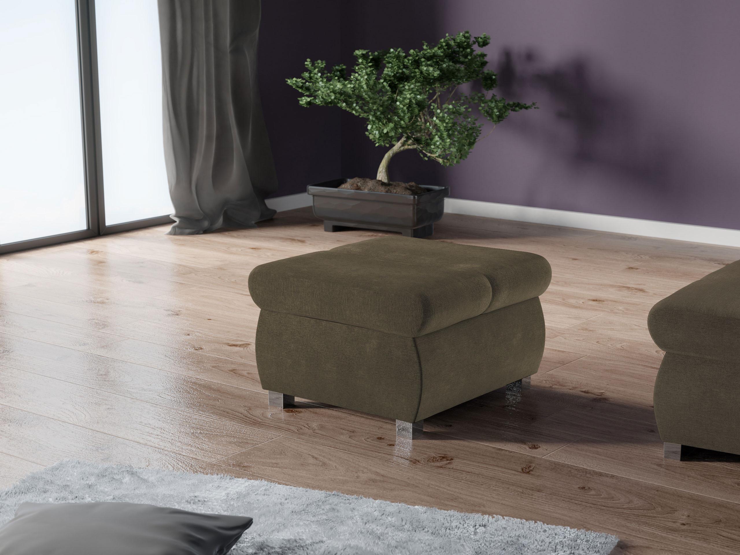 POLSTERHOCKER Bangkok Klein Textil MIRJAN24 Möbel > Sessel > Hocker Braun