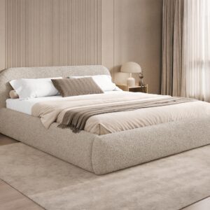 wohnli-moebel-suche-800001546838-1 POLSTERBETT Talori Textil MIRJAN24 Möbel > Betten > Polsterbetten Beige