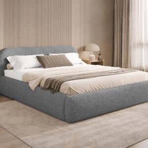 wohnli-moebel-suche-800001546867-1 POLSTERBETT Talori Textil MIRJAN24 Möbel > Betten > Polsterbetten Grau