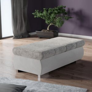 wohnli-moebel-suche-800001546910-1 POLSTERHOCKER Bangkok Groß Textil MIRJAN24 Möbel > Sessel > Hocker Grau