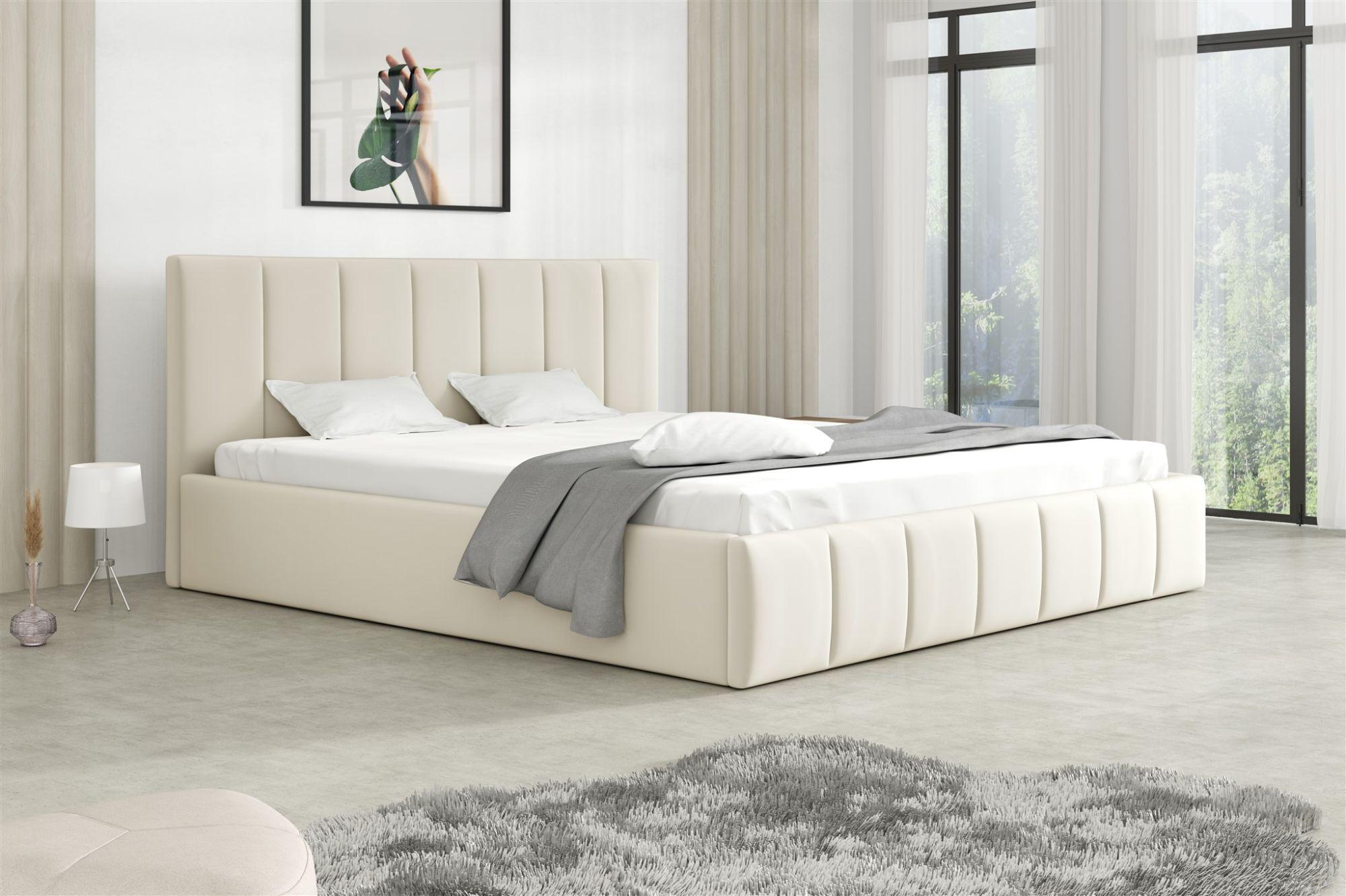 POLSTERBETT Detroit Komplettset Textil Fun Möbel Möbel > Betten > Polsterbetten Weiß