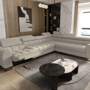 ECKSOFA Bastien Relax Textil Fun Möbel Möbel > Sofas & Couches > Wohnlandschaften > Ecksofas Beige