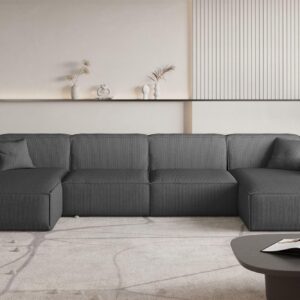 wohnli-moebel-suche-800001547968-1 WOHNLANDSCHAFT Celes Premium In Scala Textil Fun Möbel Möbel > Sofas & Couches > Wohnlandschaften > Wohnlandschaften U-Form Anthrazit