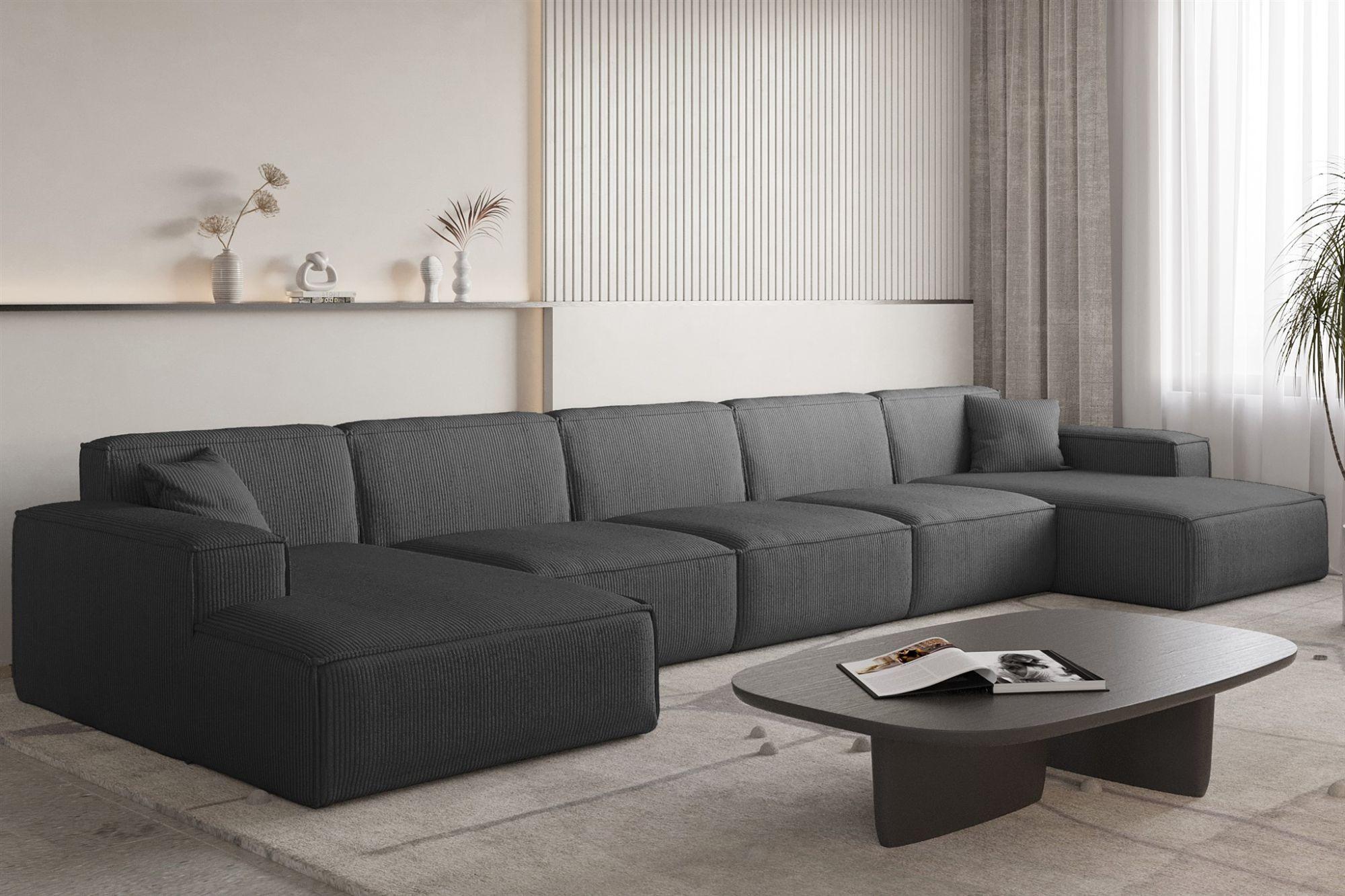 wohnli-moebel-suche-800001548039-1 WOHNLANDSCHAFT Celes Premium Xl Scala Textil Fun Möbel Möbel > Sofas & Couches > Wohnlandschaften > Wohnlandschaften U-Form Anthrazit
