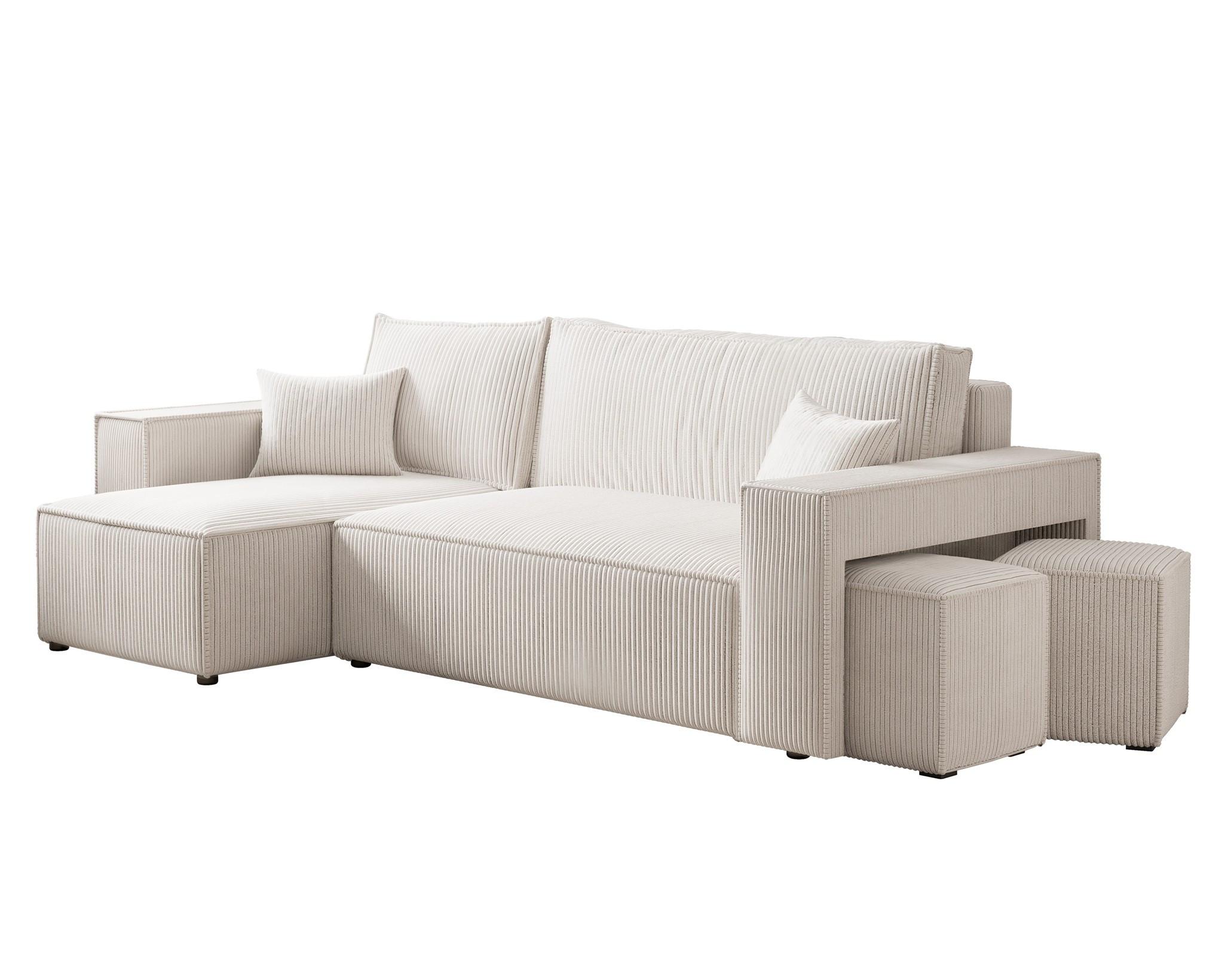Wohnli Möbelsuche - ECKSOFA Adara Inkl. Hocker