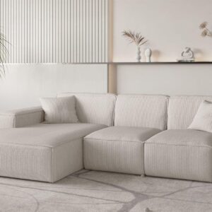ECKSOFA Celes Premium Stoff Scala Textil Fun Möbel Möbel > Sofas & Couches > Wohnlandschaften > Ecksofas Beige