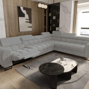 wohnli-moebel-suche-800001548315-1 ECKSOFA Bastien Relax Textil Fun Möbel Möbel > Sofas & Couches > Wohnlandschaften > Ecksofas Grau