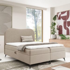 BOXBETT Blair In überlänge Textil Fun Möbel Möbel > Betten > Boxspringbetten Beige