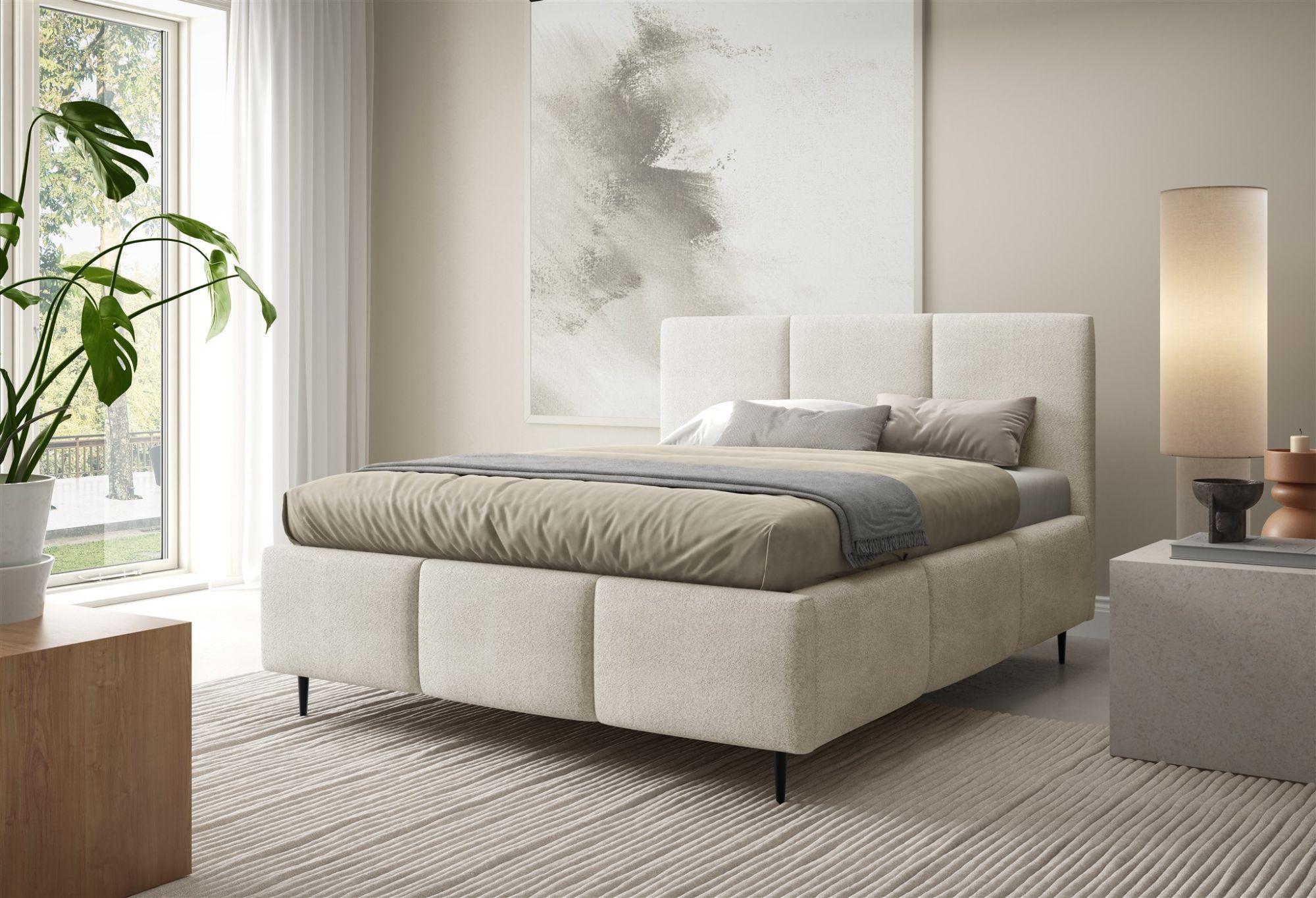 wohnli-moebel-suche-800001548635-1 POLSTERBETT Miami Komplettset Textil Fun Möbel Möbel > Betten > Polsterbetten Beige