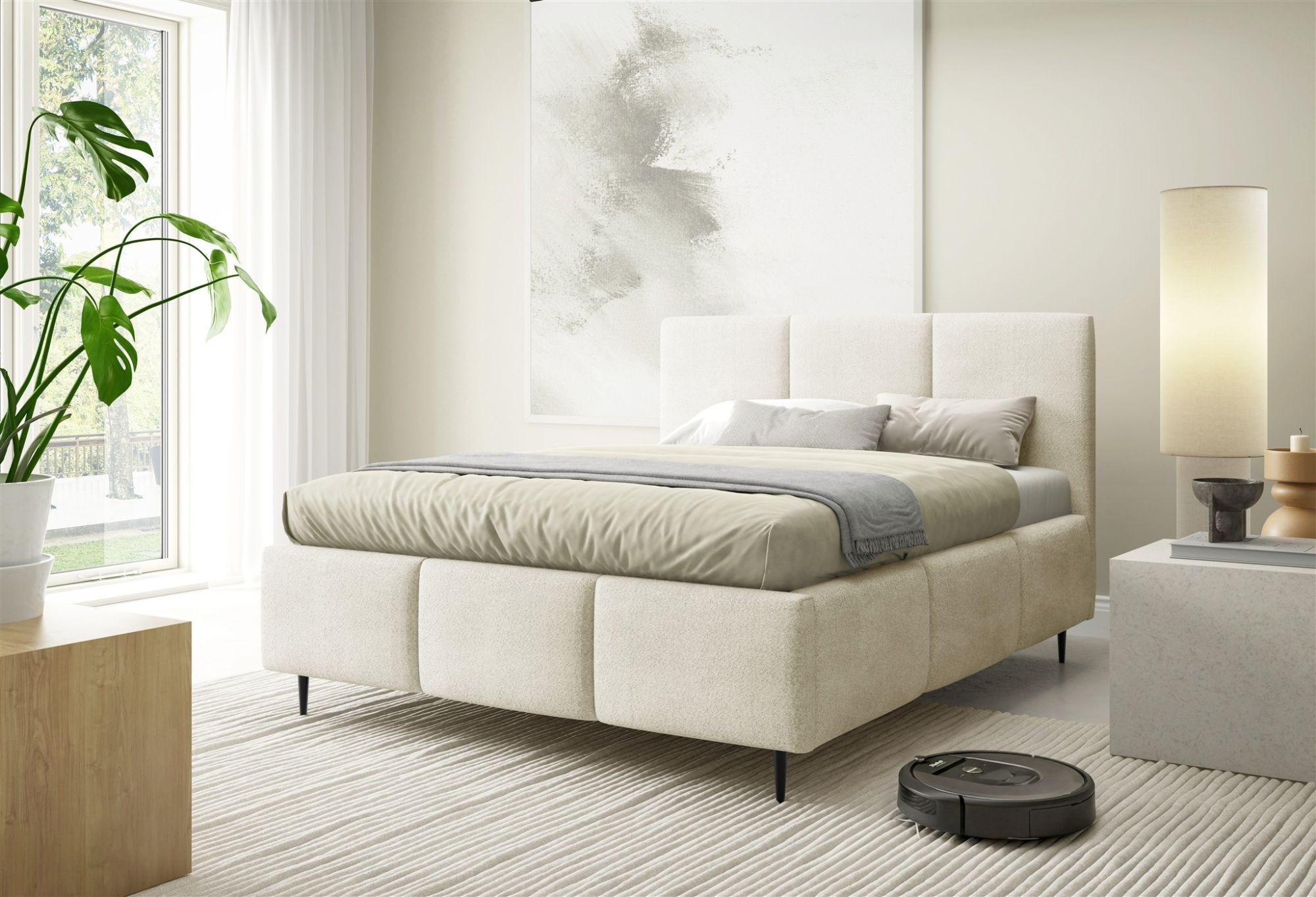 POLSTERBETT Miami Komplettset Textil Fun Möbel Möbel > Betten > Polsterbetten Weiß