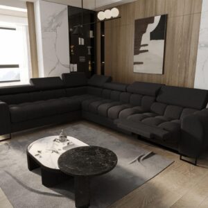 wohnli-moebel-suche-800001548688-1 ECKSOFA Bastien Relax Textil Fun Möbel Möbel > Sofas & Couches > Wohnlandschaften > Ecksofas Grau
