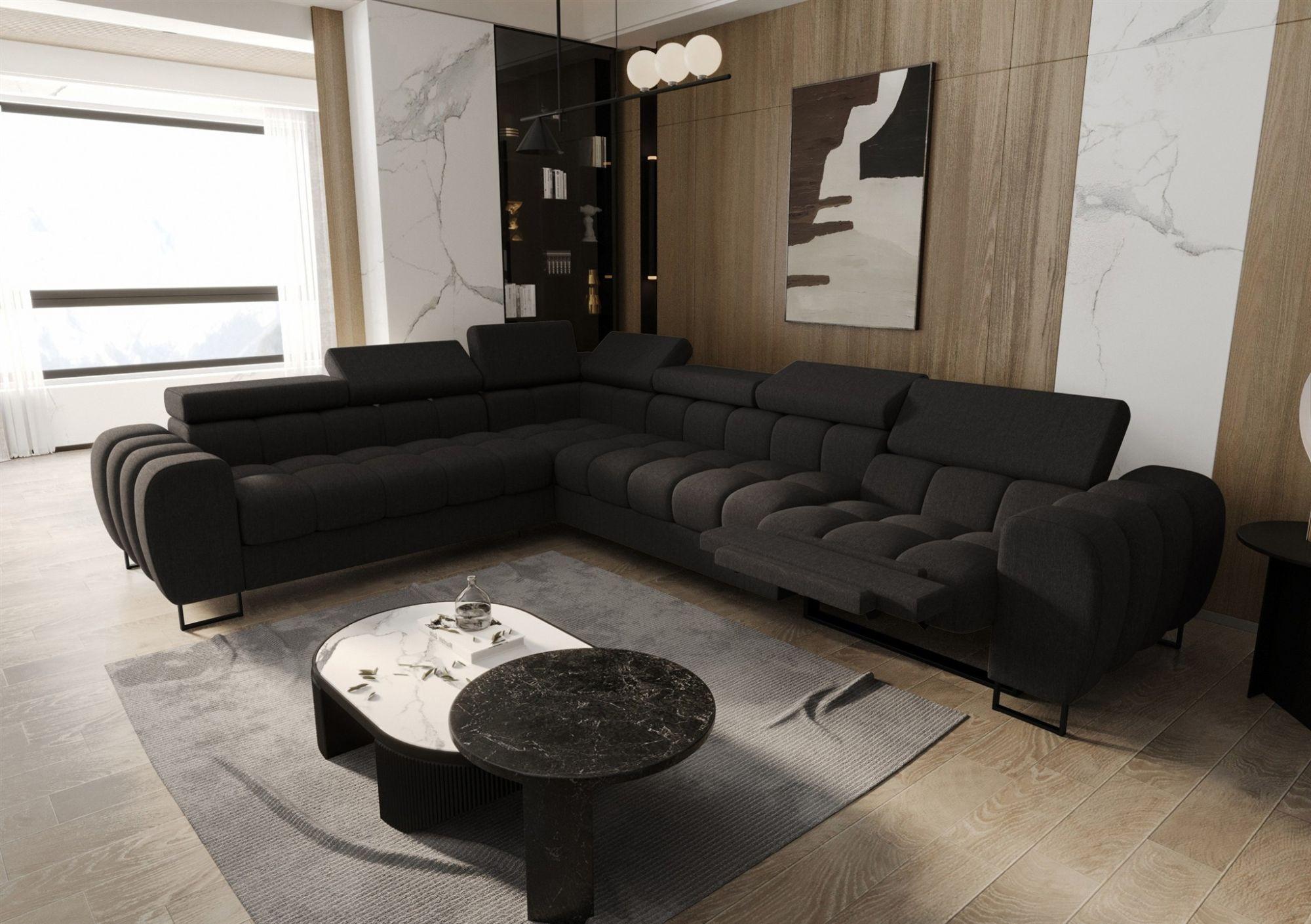 wohnli-moebel-suche-800001548688-1 ECKSOFA Bastien Relax Textil Fun Möbel Möbel > Sofas & Couches > Wohnlandschaften > Ecksofas Grau
