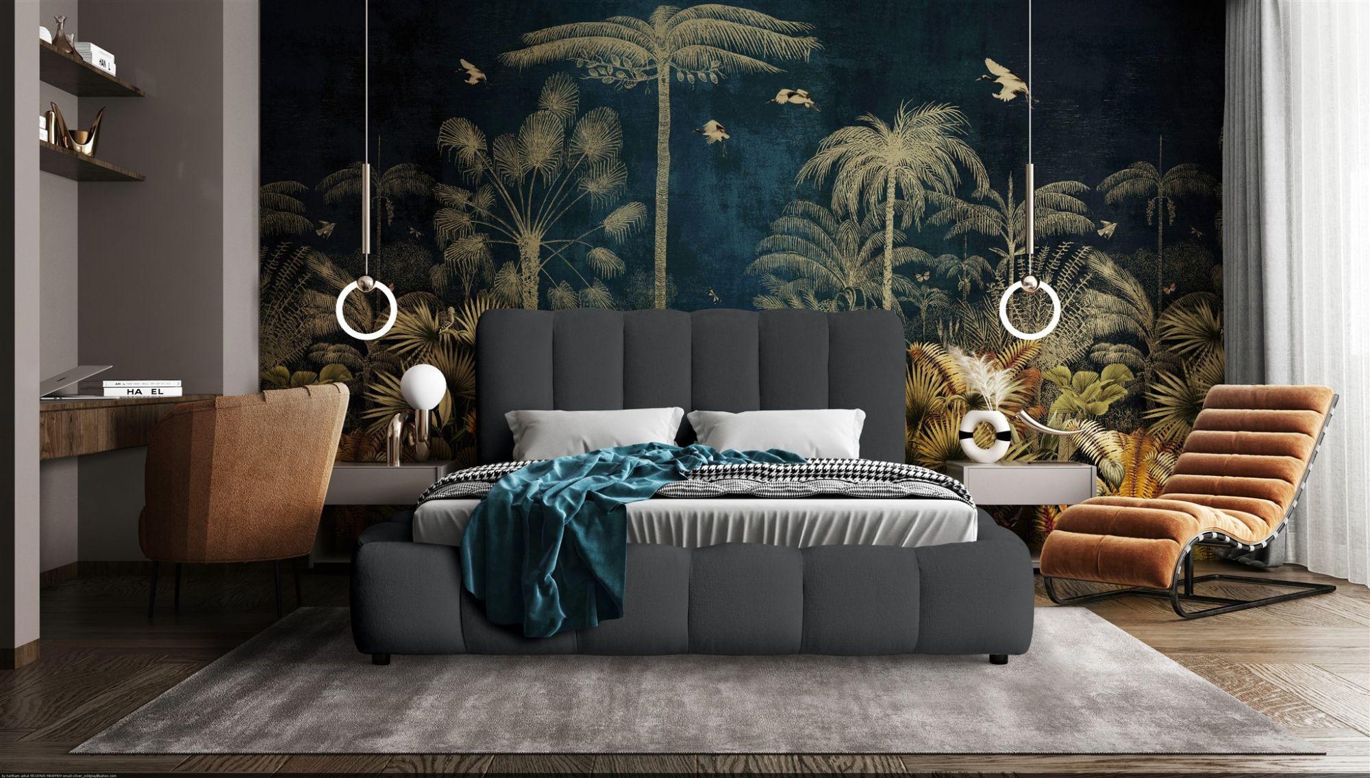 wohnli-moebel-suche-800001548836-1 POLSTERBETT Heda Komplettset Textil Fun Möbel Möbel > Betten > Polsterbetten Anthrazit