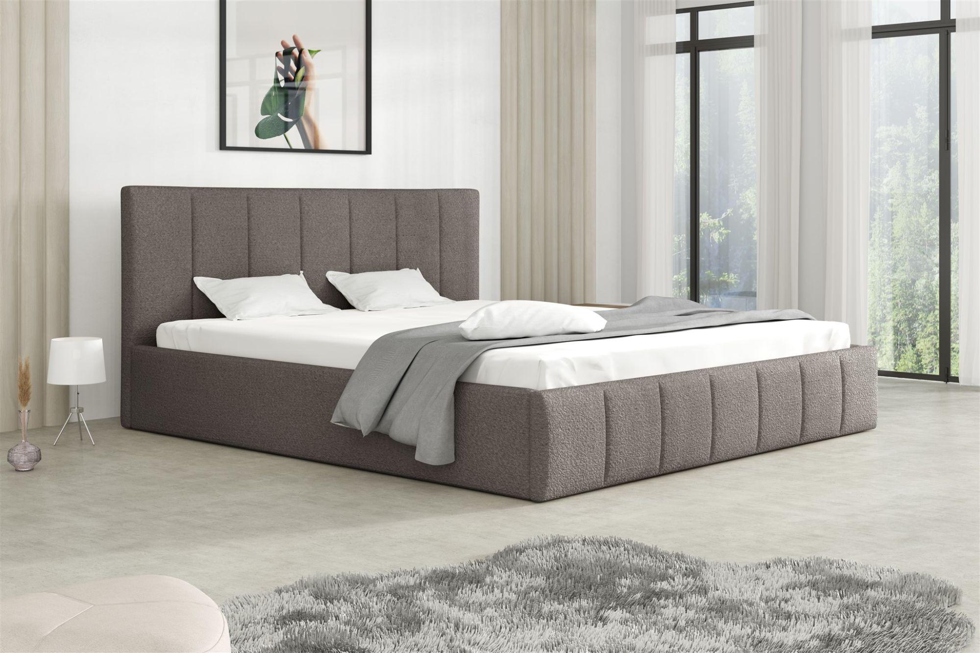 wohnli-moebel-suche-800001548843-1 POLSTERBETT Detroit Ohne Matratze Textil Fun Möbel Möbel > Betten > Polsterbetten Grau