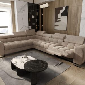 wohnli-moebel-suche-800001548924-1 ECKSOFA Bastien Relax Textil Fun Möbel Möbel > Sofas & Couches > Wohnlandschaften > Ecksofas Beige