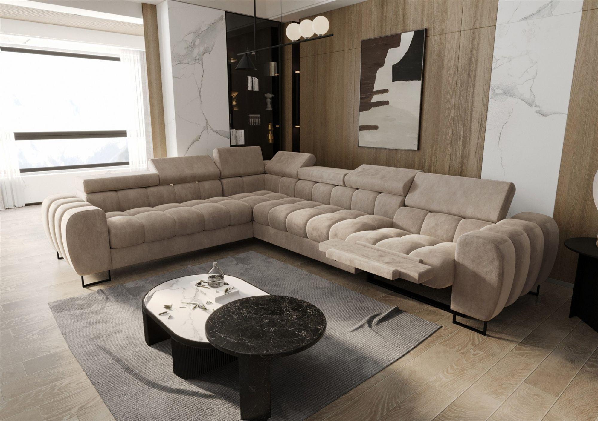 wohnli-moebel-suche-800001548924-1 ECKSOFA Bastien Relax Textil Fun Möbel Möbel > Sofas & Couches > Wohnlandschaften > Ecksofas Beige