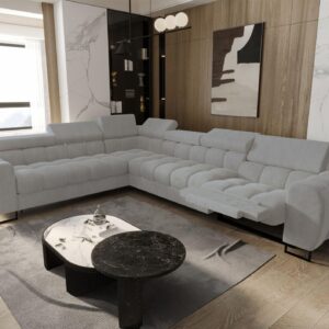 wohnli-moebel-suche-800001548937-1 ECKSOFA Bastien Relax Textil Fun Möbel Möbel > Sofas & Couches > Wohnlandschaften > Ecksofas Grau