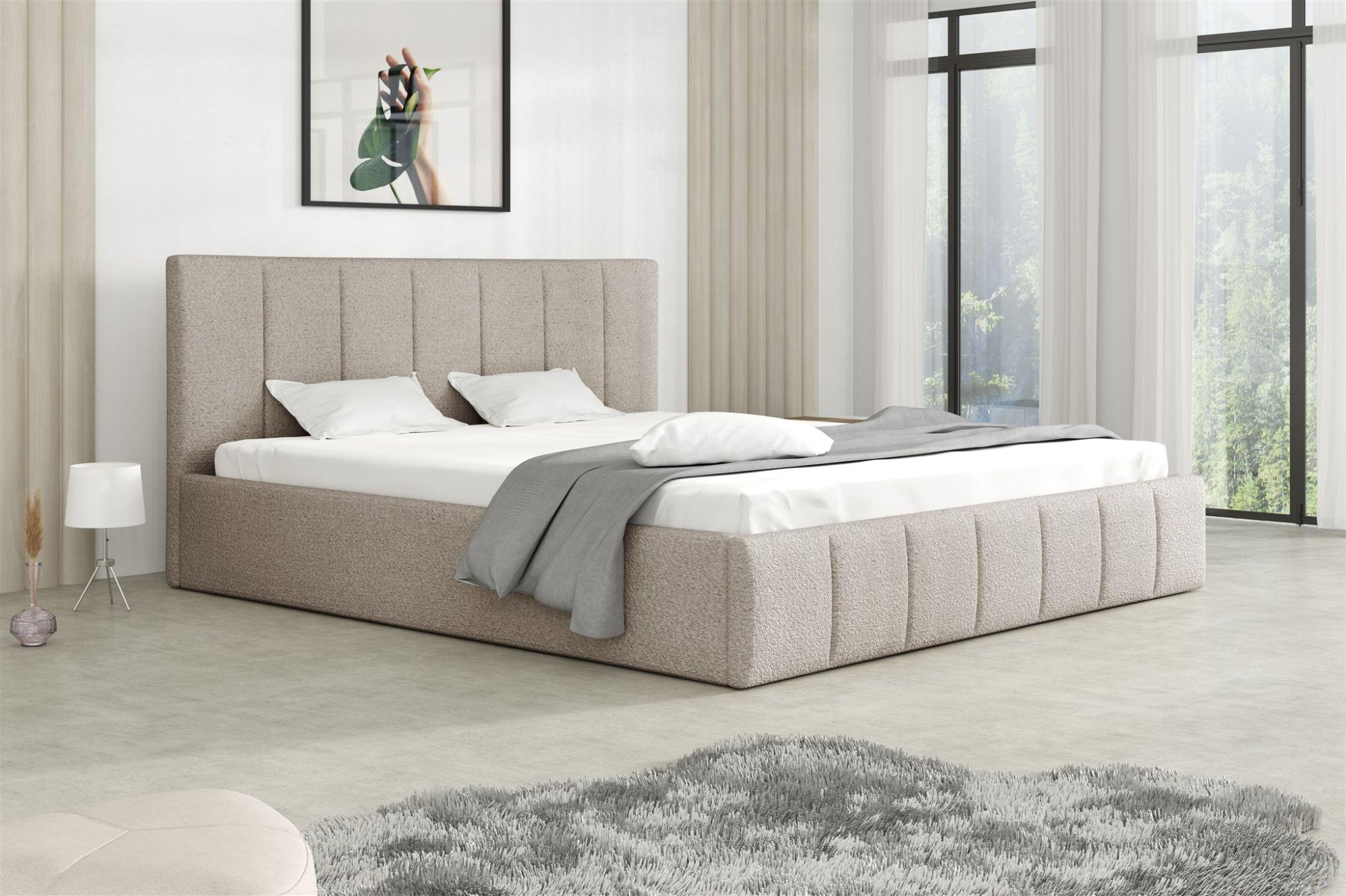 POLSTERBETT Detroit Komplettset Textil Fun Möbel Möbel > Betten > Polsterbetten Braun