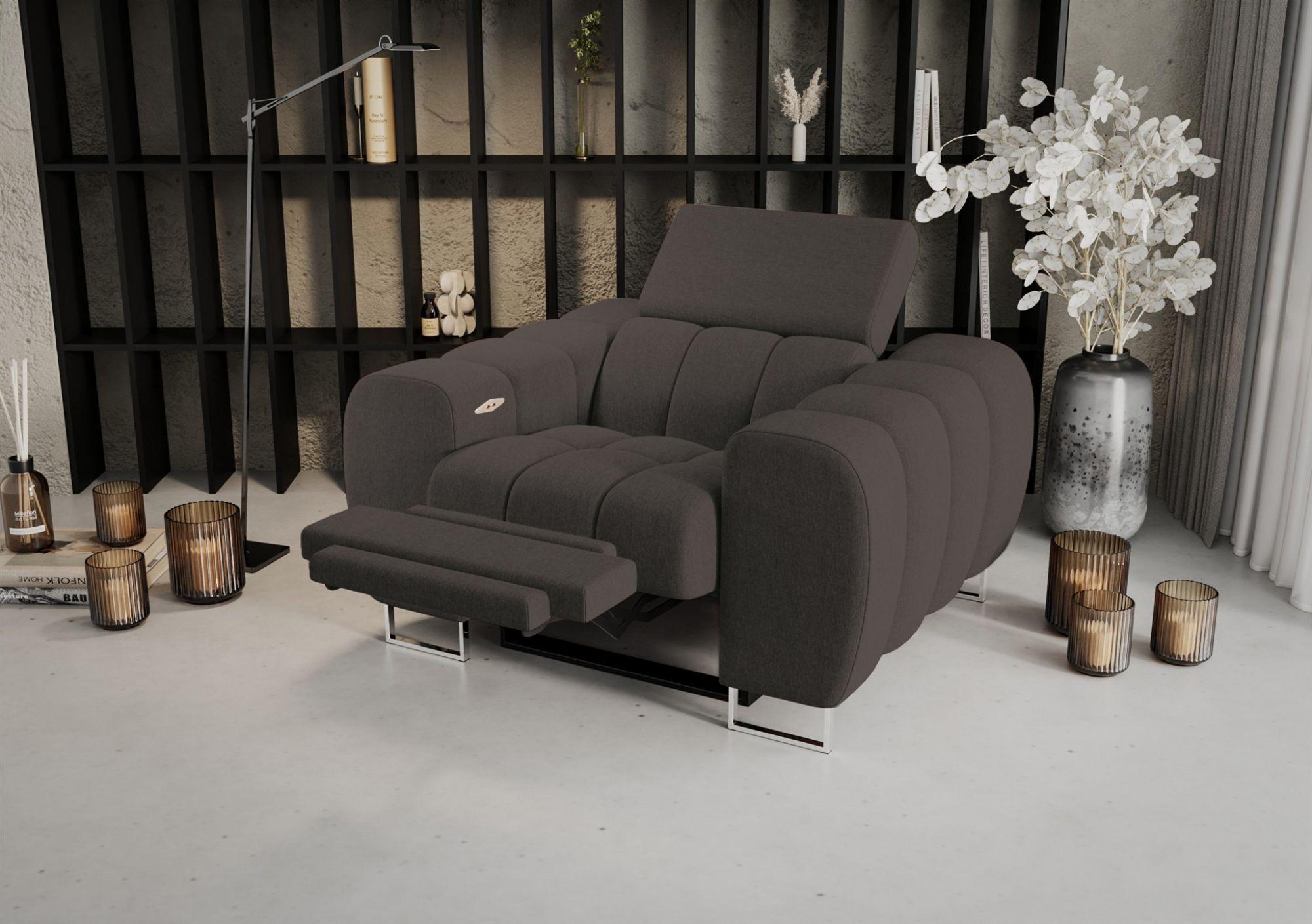 wohnli-moebel-suche-800001549010-1 SESSEL Bastien Relax In Stoff Gemma Textil Fun Möbel Möbel > Sessel > Polstersessel Grau