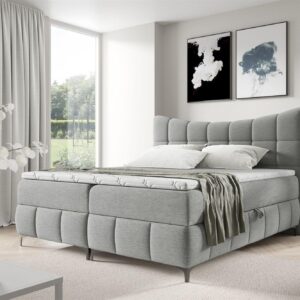 BOXBETT Charles In Aragon Textil Fun Möbel Möbel > Betten > Boxspringbetten Grau