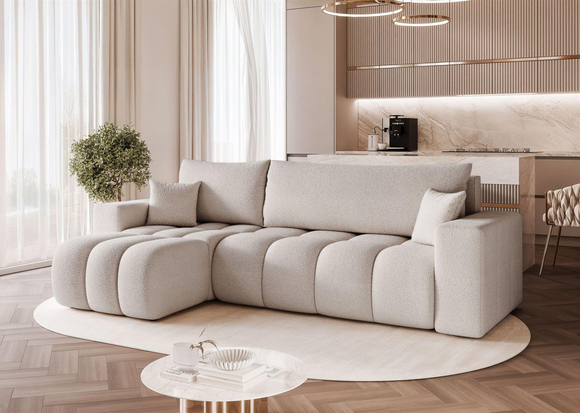 ECKSOFA Anabel Mit Schlaffunktion Textil Fun Möbel Möbel > Sofas & Couches > Wohnlandschaften > Ecksofas Grau